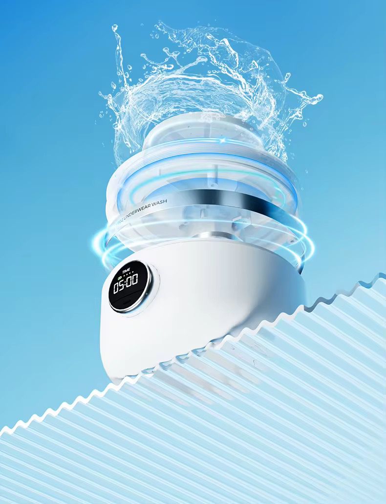 🧺 Mini Machine à Laver Intelligente – Sous-Vêtements & Petits Vêtements