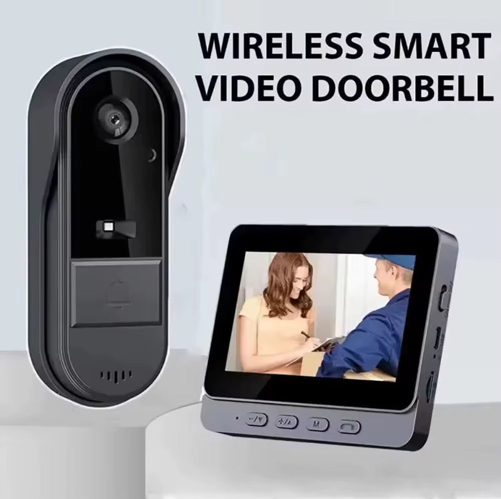 🏠 Sonnette Vidéo Sans Fil avec Écran – Sécurité Intelligente à Domicile