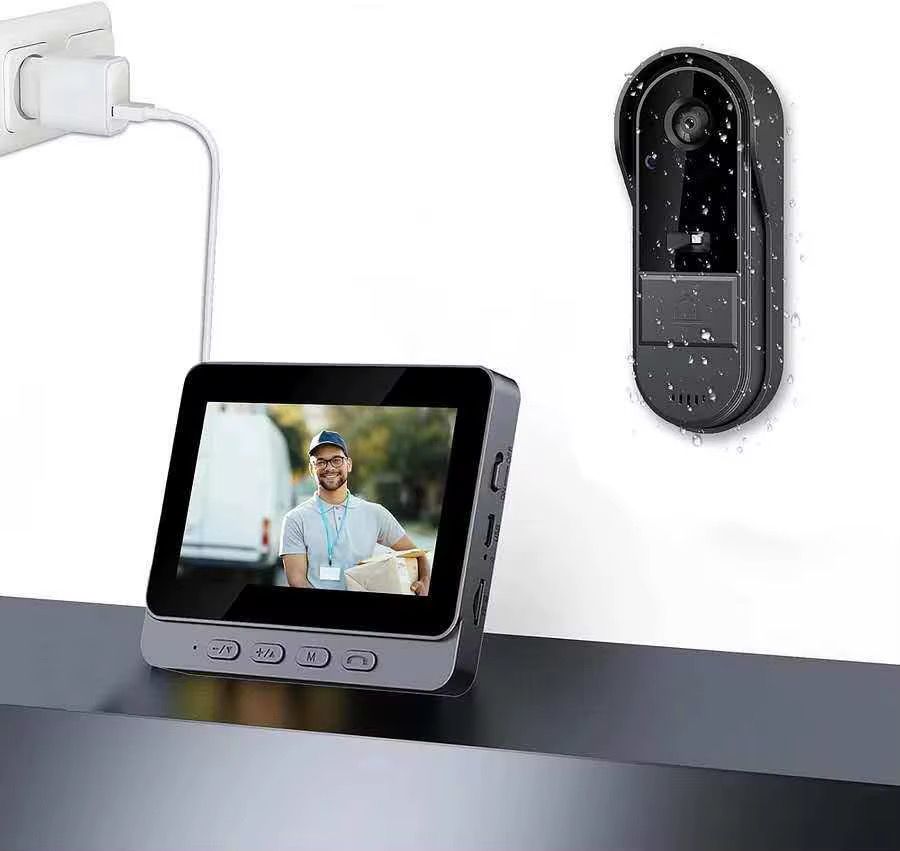 🏠 Sonnette Vidéo Sans Fil avec Écran – Sécurité Intelligente à Domicile