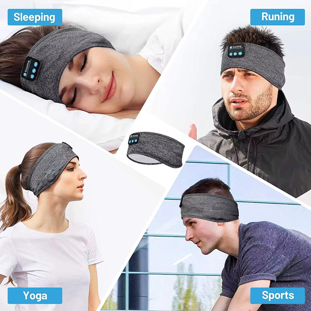 🎧 Bandeau Bluetooth Sport & Sommeil 2-en-1