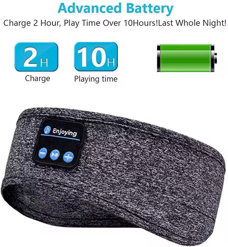 🎧 Bandeau Bluetooth Sport & Sommeil 2-en-1